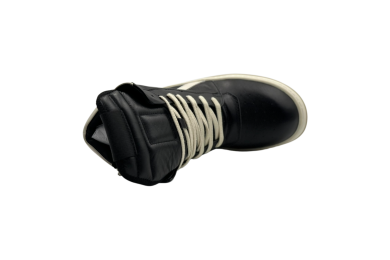 Rick Owens Geobasket High-Top Sneakers 'Black Milk'