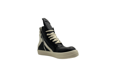 Rick Owens Geobasket High-Top Sneakers 'Black Milk'