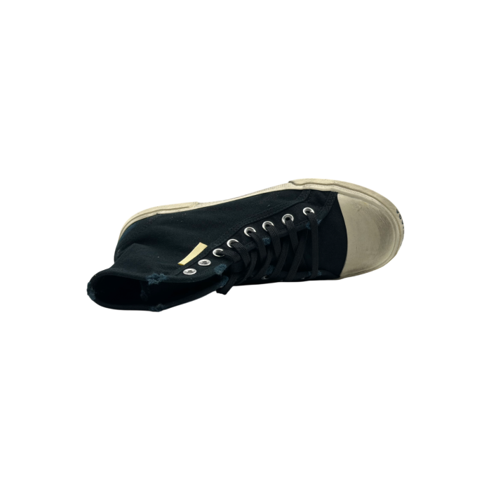 Balenciaga Paris High Sneakers 'Black Destroyed White Rubber'