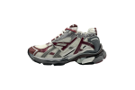 Balenciaga Runner Sneakers 'Burgundy Grey White Mesh and Nylon'