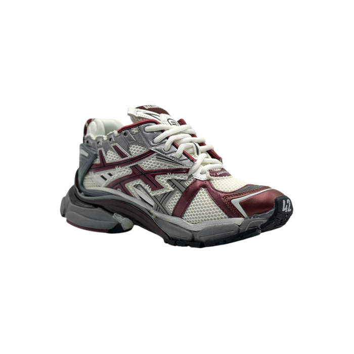 Balenciaga Runner Sneakers 'Burgundy Grey White Mesh and Nylon'