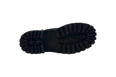 Balenciaga Combat Strike Boots 'Washed Black Cotton'