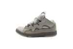 Lanvin Leather Curb Sneakers 'Grey/White'