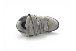 Lanvin Leather Curb Sneakers 'Grey/White'