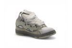 Lanvin Leather Curb Sneakers 'Grey/White'