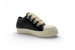 RICK OWENS SS25 HOLLYWOOD JUMBOLACE SNEAKERS IN 'BLACK/MILK' Low