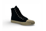 Balenciaga Paris High Sneakers 'Black Destroyed White Rubber'