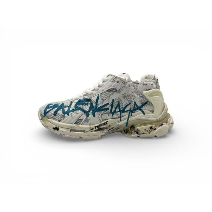 Balenciaga Runner Graffiti 'White Blue Mesh'
