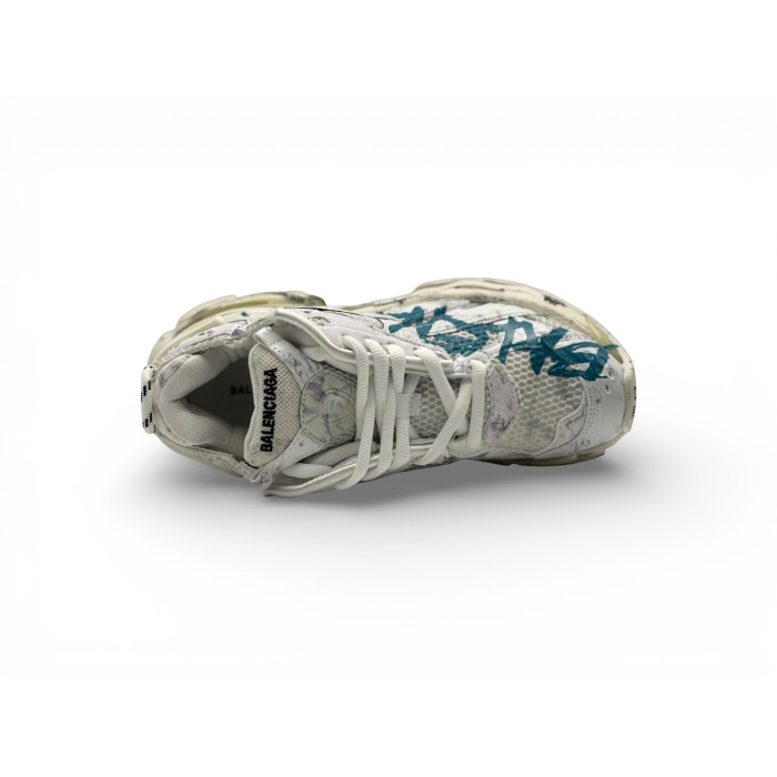 Balenciaga Runner Graffiti 'White Blue Mesh'