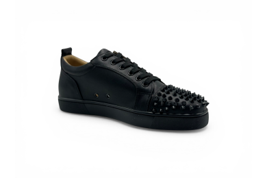 Christian Louboutin Louis Junior Spikes Calfskin Sneakers