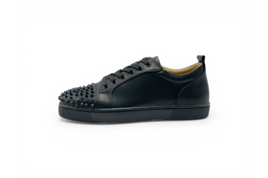 Christian Louboutin Louis Junior Spikes Calfskin Sneakers