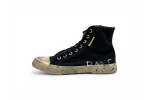Balenciaga Paris High 'Black Destroyed White Rubber Graffiti'