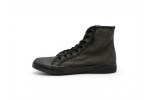 Balenciaga Paris High 'Black Destroyed Cotton and Black Rubber'