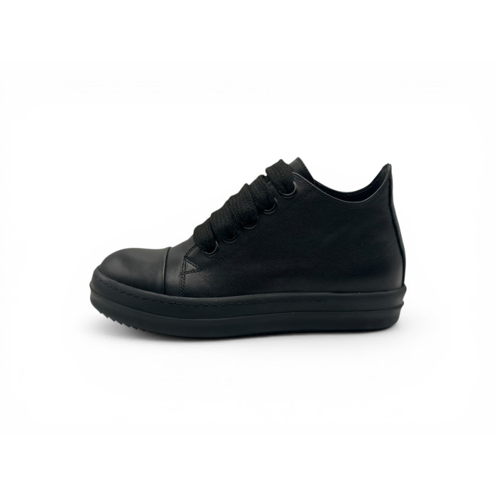 Rick Owens Jumbo Lace Low Sneakers 'Triple ALL Black'