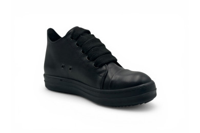 Rick Owens Jumbo Lace Low Sneakers 'Triple ALL Black'