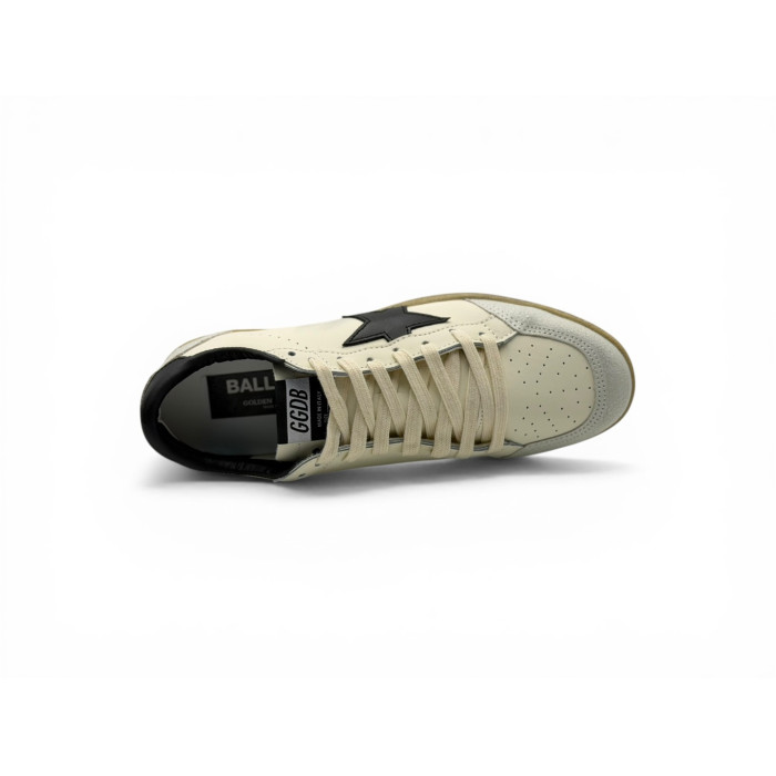 Golden Goose Ball-Star 'White Nappa / Black Star'