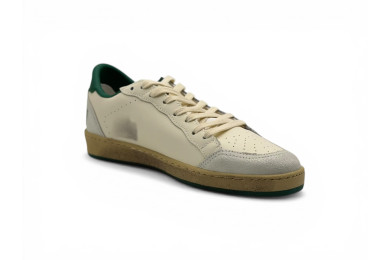 Golden Goose Ball-Star 'White Nappa / Green Star'