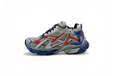 Balenciaga Runner Sneakers 'Grey Blue Red Mesh and Nylon'