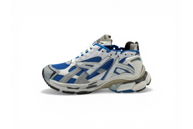 Balenciaga Runner Sneakers 'White Blue Mesh and Nylon'