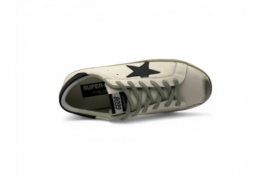 Golden Goose Super-Star 'white leather with black star'