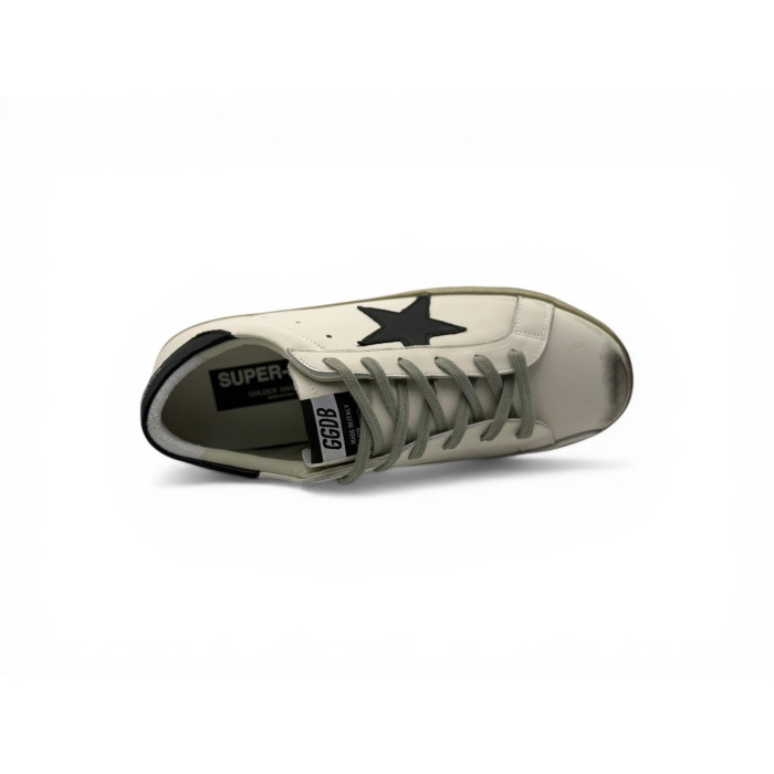 Golden Goose Super-Star 'white leather with black star'