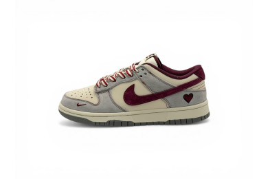 Nike Dunk Low Canvas 'Pure Platinum/Burgundy Crush'