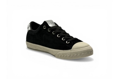 Golden Goose V-Star 'Black / Silver Glitter Star'