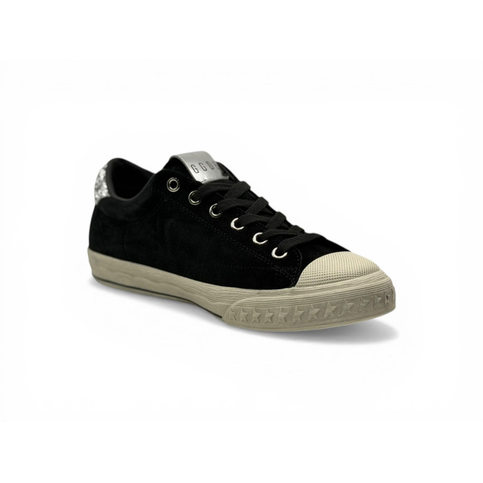 Golden Goose V-Star 'Black / Silver Glitter Star'