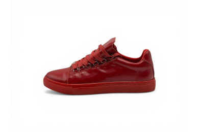 Balenciaga Arena Leather Sneakers Low 'Red'