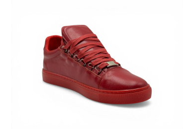 Balenciaga Arena Leather Sneakers Low 'Red'