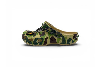 Crocs Classic Clog A Bathing Ape ABC 'Camo Black'