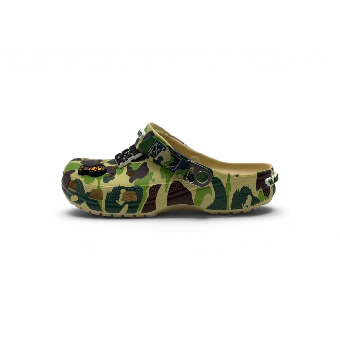 Crocs Classic Clog A Bathing Ape ABC 'Camo Black'