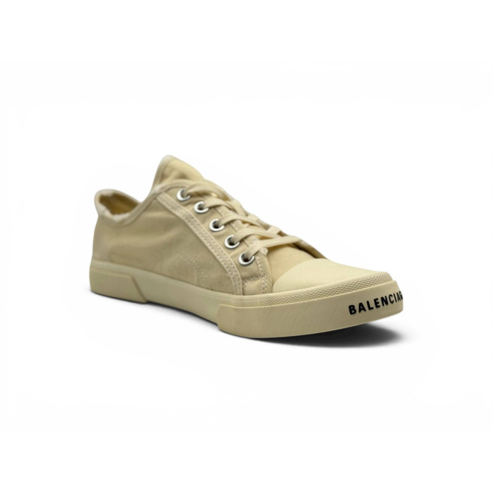 Balenciaga-Paris Low 'White Destroyed Cotton'