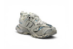 Balenciaga Track 1.0 Sneakers ' White Blue Mesh and Nylon Graffiti'