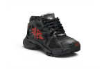 Balenciaga Runner Graffiti Sneakers 'Black/Red Mesh/Nylon'