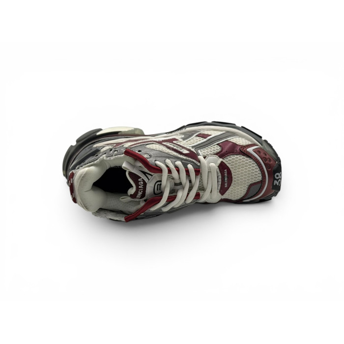 Balenciaga Runner Sneakers 'Burgundy Grey White Mesh and Nylon'