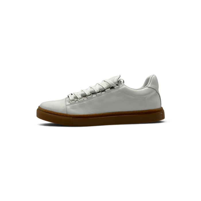 Balenciaga Arena Leather Sneakers Low 'White Gum'
