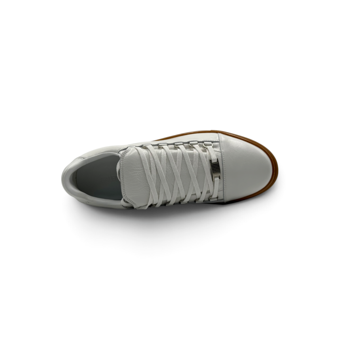 Balenciaga Arena Leather Sneakers Low 'White Gum'