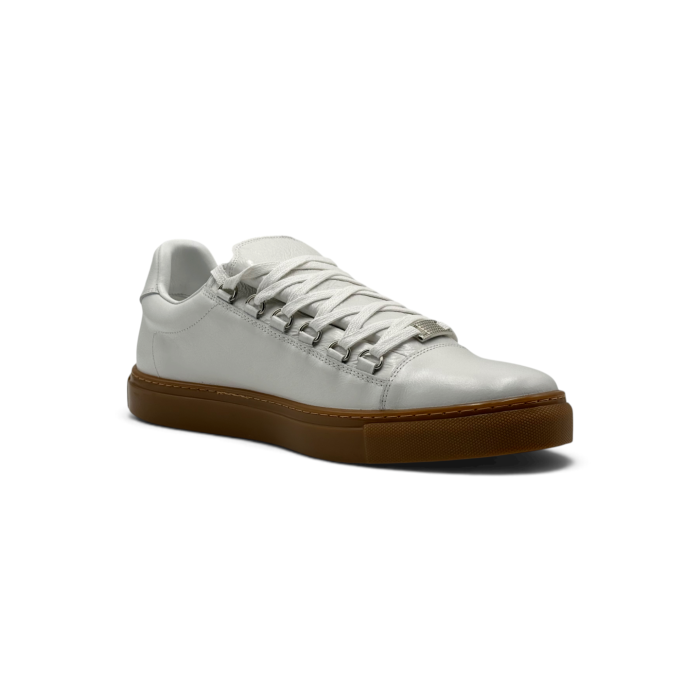 Balenciaga Arena Leather Sneakers Low 'White Gum'