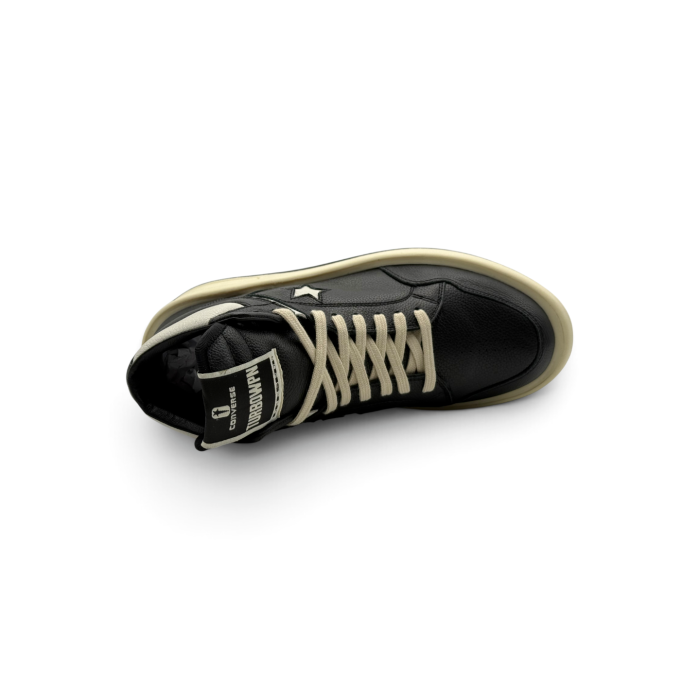 Converse Rick Owens x TURBOWPN Mid 'Black Cloud Cream'