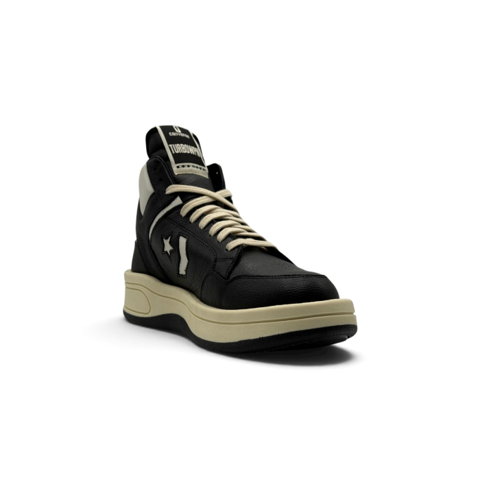 Converse Rick Owens x TURBOWPN Mid 'Black Cloud Cream'