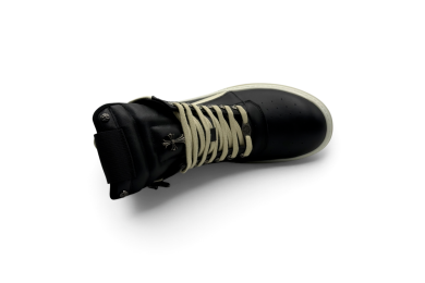 Rick Owens x Chrome Hearts Geobasket High-Top Sneakers