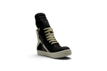 Rick Owens Geobasket High-Top Sneakers 'Black Milk'