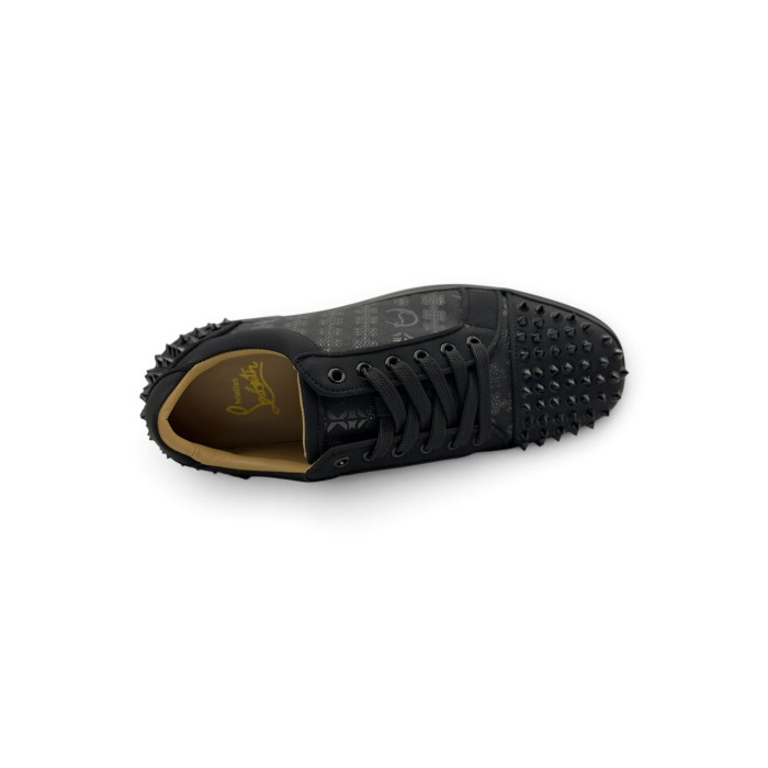 Christian Louboutin Louis Junior Spikes Calfskin Sneakers