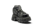 New Rock ANKLE BOOT BLACK IMPERFECT WITH LACES Premium