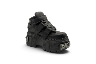 New Rock ANKLE BOOT 'BLACK TANK' M-WALL