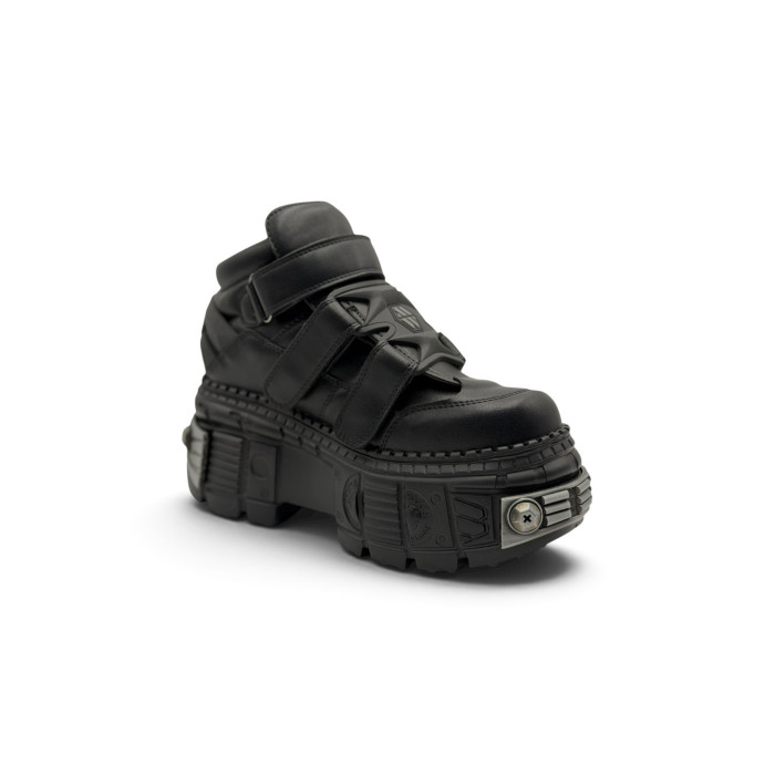 New Rock ANKLE BOOT 'BLACK TANK' M-WALL
