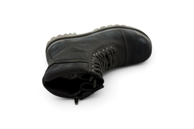 Balenciaga Combat Strike Boots 'Washed Black Cotton'