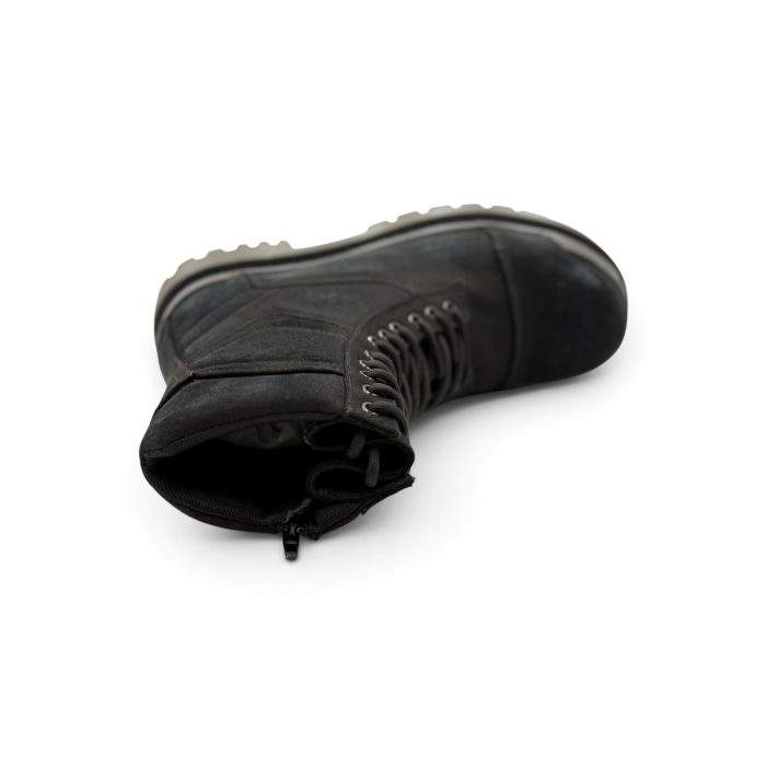 Balenciaga Combat Strike Boots 'Washed Black Cotton'